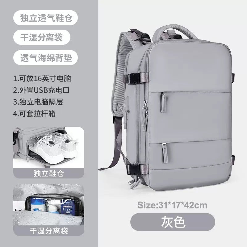 Popular Multi-Functional Backpack, Travel Bag, Dry and Wet Separation Luggage Bag, Large Capacity for Business Trips and Travel - Image 1