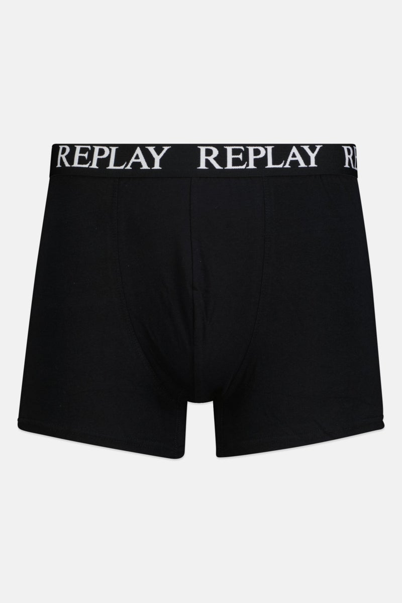 Replay Men 2 Pack Brand Logo Trunks, Multicolor - Image 5