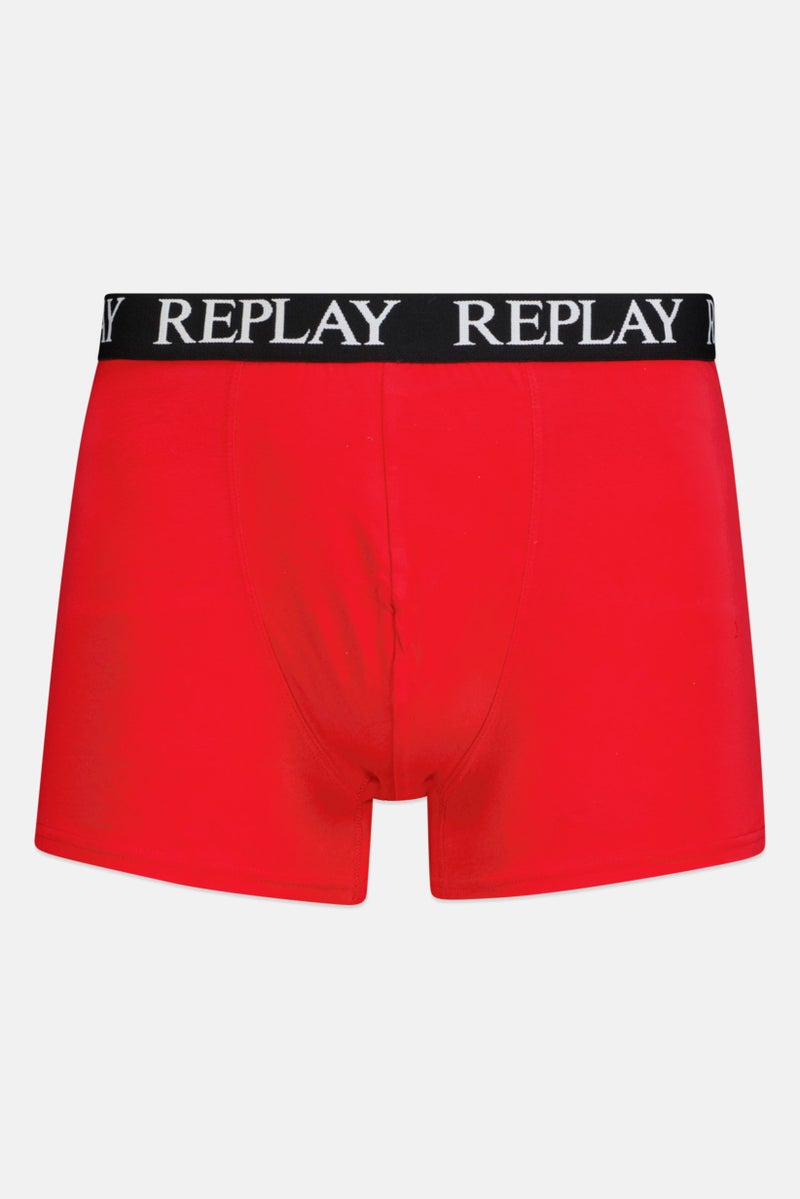 Replay Men 2 Pack Brand Logo Trunks, Multicolor - Image 4