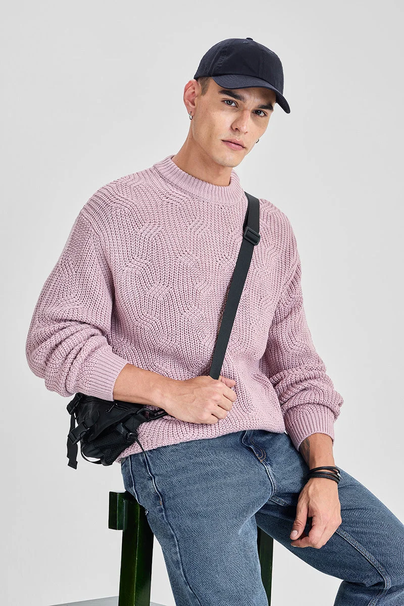 SNITCH Cable Knit 100% Acrylic Sweater