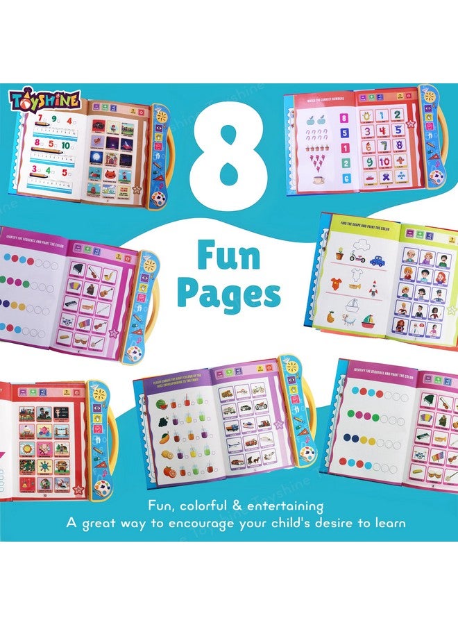 توي شاين كتاب تعليمي إلكتروني تفاعلي من Toyshine، كتاب تعليمي صوتي باللغة الإنجليزية للأطفال بعمر 3 سنوات فما فوق، موديل B، متعدد الألوان - Image 5