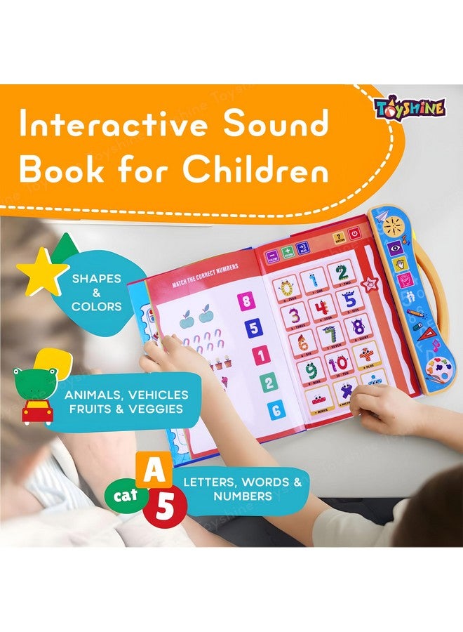 توي شاين كتاب تعليمي إلكتروني تفاعلي من Toyshine، كتاب تعليمي صوتي باللغة الإنجليزية للأطفال بعمر 3 سنوات فما فوق، موديل B، متعدد الألوان - Image 3