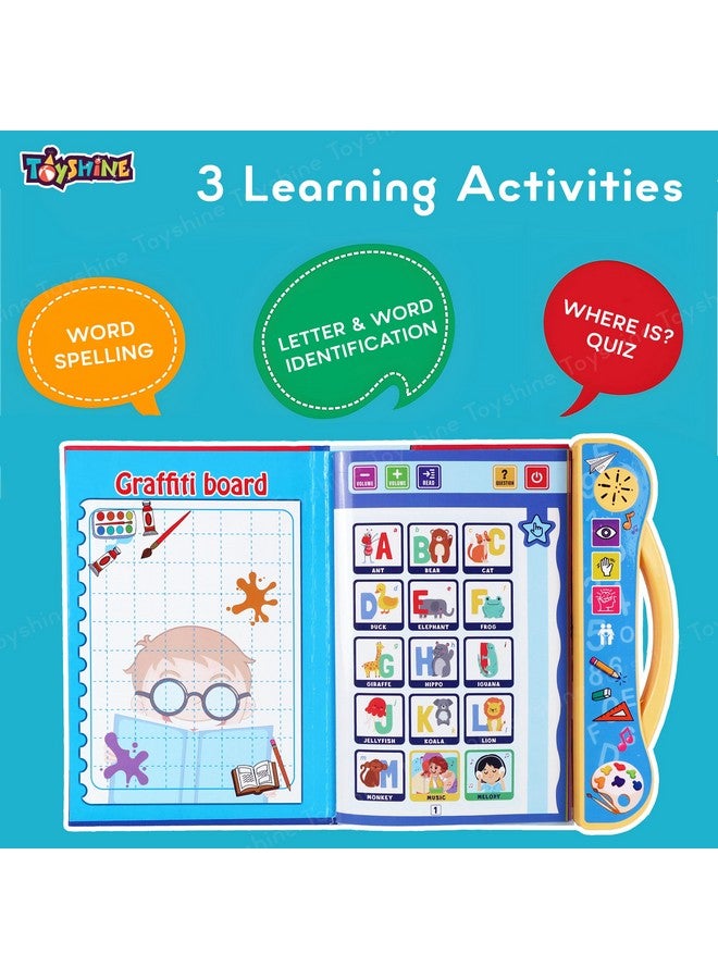 توي شاين كتاب تعليمي إلكتروني تفاعلي من Toyshine، كتاب تعليمي صوتي باللغة الإنجليزية للأطفال بعمر 3 سنوات فما فوق، موديل B، متعدد الألوان - Image 4