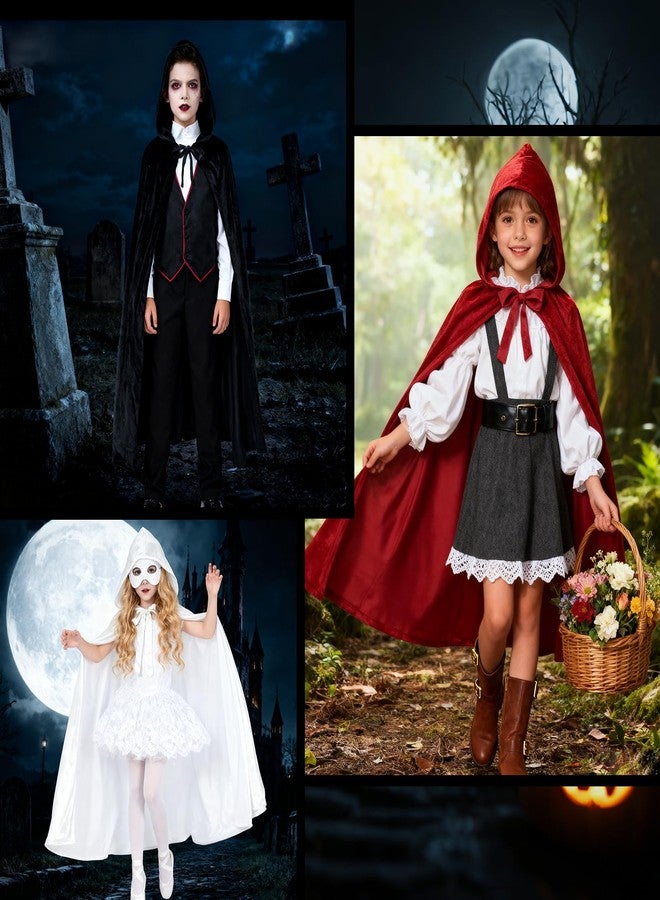Durio Kids Hooded Cloak Cape - Halloween Party Christmas Cosplay Costumes 8-18 Years - Image 5