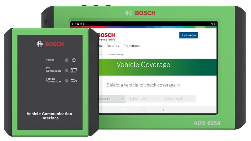 Bosch 3975 ADS 625x Next Generation Diagnostic Scan Tool with 10 HighRes Display Full ADAS Capability Wireless VCI Multipurpose Docking Station and Much More