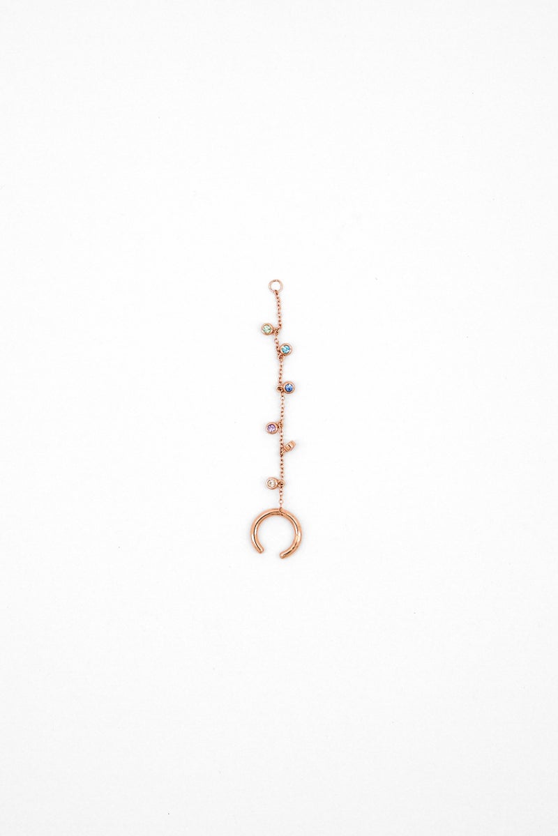 OLIVIA BURTON Women Rainbow Chain Cuff Earring, Bronze - Image 2