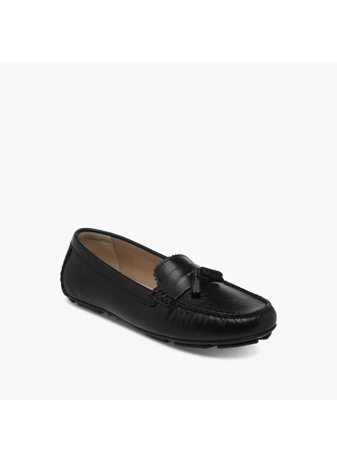 بابريكا Women's Tassel Detail Slip-On Loafers