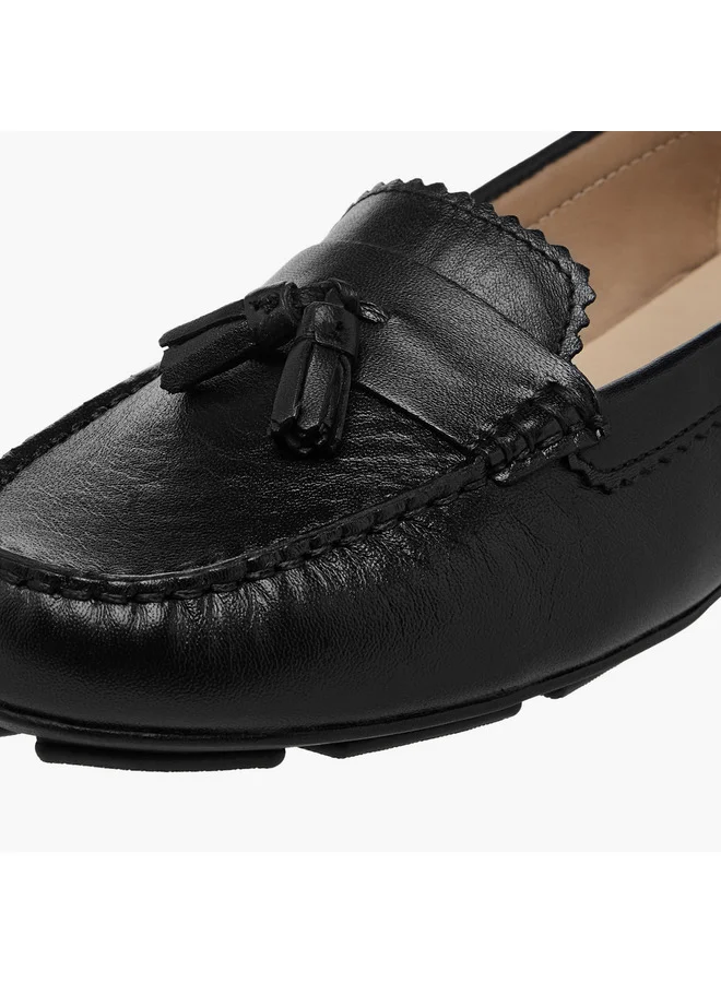 Paprika Women's Tassel Detail Slip-On Loafers
