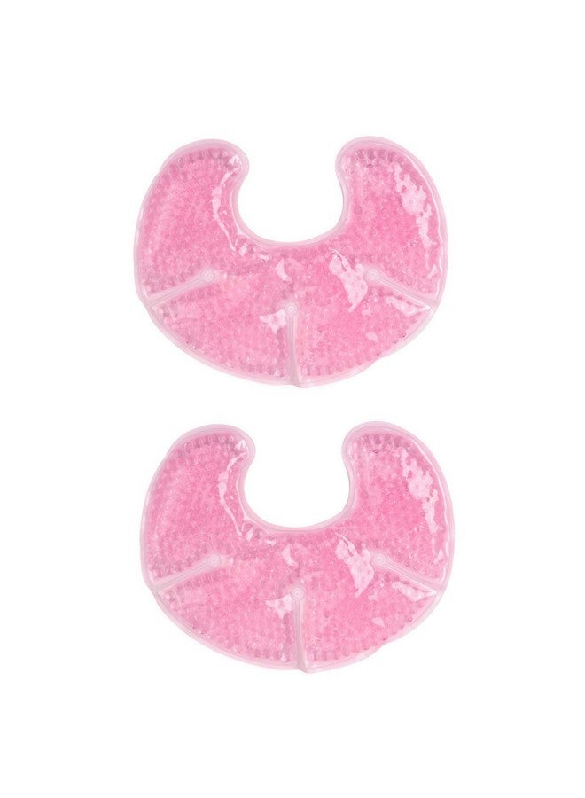 FOMI Cold Breast Gel Bead Ice Pack (2 Pack) By Fomi Care | Nursing Pain Relief For Mastitis, Engorgement, Swelling | Fabric Backing For Ultimate Comfort | Reusable, Freezable, Microwavable (Pink) - Image 1