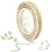 ALEXCRAFT 33 Feet Gold Chains for Jewelry Making Bulk Gold Plated Solid Brass Cable Chains for DIY Neckalce Chain Spool for Jewelry Making 2mm - Image 3