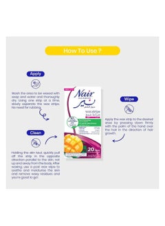Nair Hair Remover Body Wax Strips Mango 20s  - Image 5