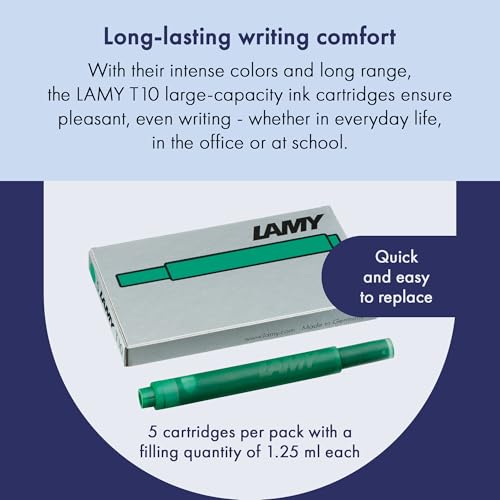 Lamy T10 Ink Cartridge Green - Image 3