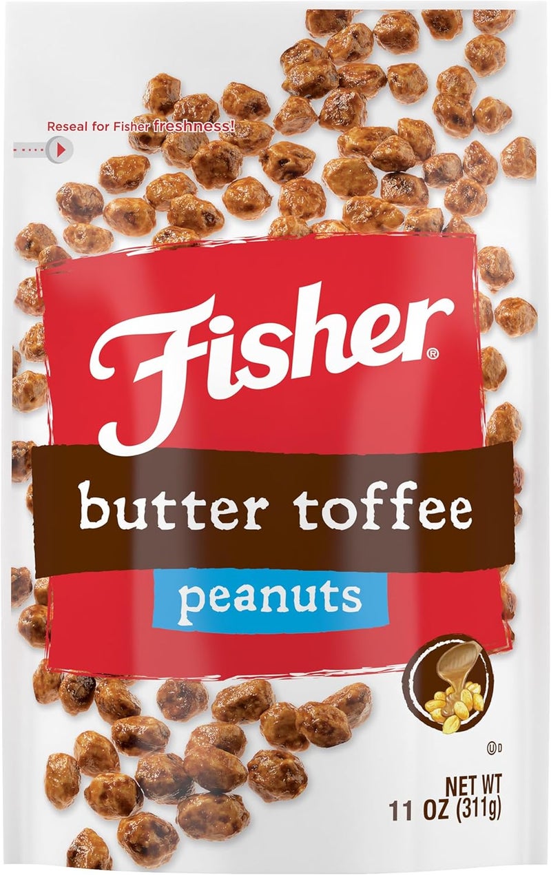 Fisher Snack Butter Toffee Peanuts, 5.5 Ounces - No Artificial Colors or Flavors - Image 1