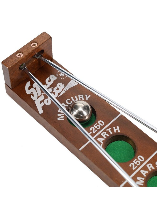 WE Games Shoot The Moon - A Classic 1940'S Nostalgia Game - Solid Walnut Wood Stain - 18 Inches  - Image 3