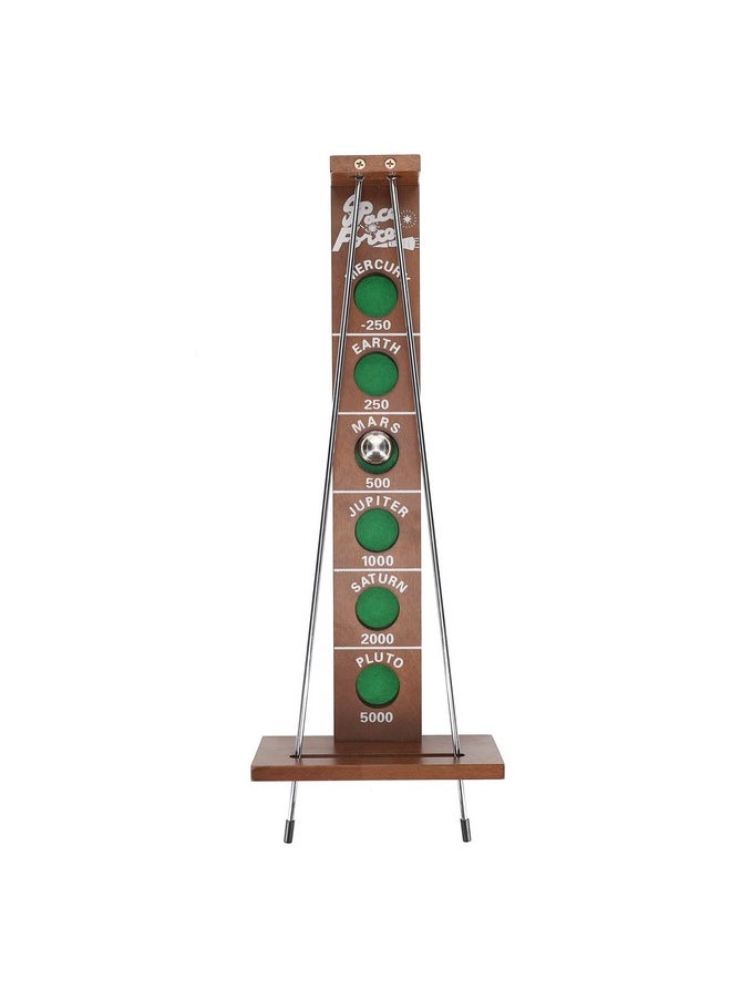 WE Games Shoot The Moon - A Classic 1940'S Nostalgia Game - Solid Walnut Wood Stain - 18 Inches  - Image 4