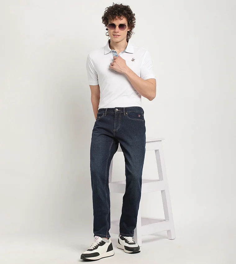 بيفرلي هيلز بولو كلوب جينز بقصة ضيقة وخصر متوسط