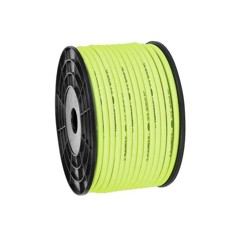 Flexzilla Pro Air Hose Bulk Plastic Spool 14 in x 250 ft Heavy Duty Lightweight Hybrid ZillaGreen HFZ14250YW
