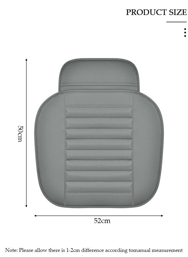 DUNISO قطعتان من أغطية مقاعد السيارة الأمامية مع حقيبة تخزين، واقيات من الجلد الصناعي للمقاعد الأمامية، وسائد مقاومة للماء ومضادة للانزلاق ملفوفة حول الجزء السفلي وتناسب معظم المركبات - Image 2