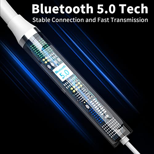 ASKUBSKU Neckband Bluetooth Wireless Earbuds for Pixel 10 9 Pro XL Fold 8 7 6, Sport Headphone HiFi Stereo Surround Back Ear Buds for Samsung S25 Ultra S24 S23 FE S22 A36 A25 for iPhone 17 Air 16 15 14 Pro Max - Image 4