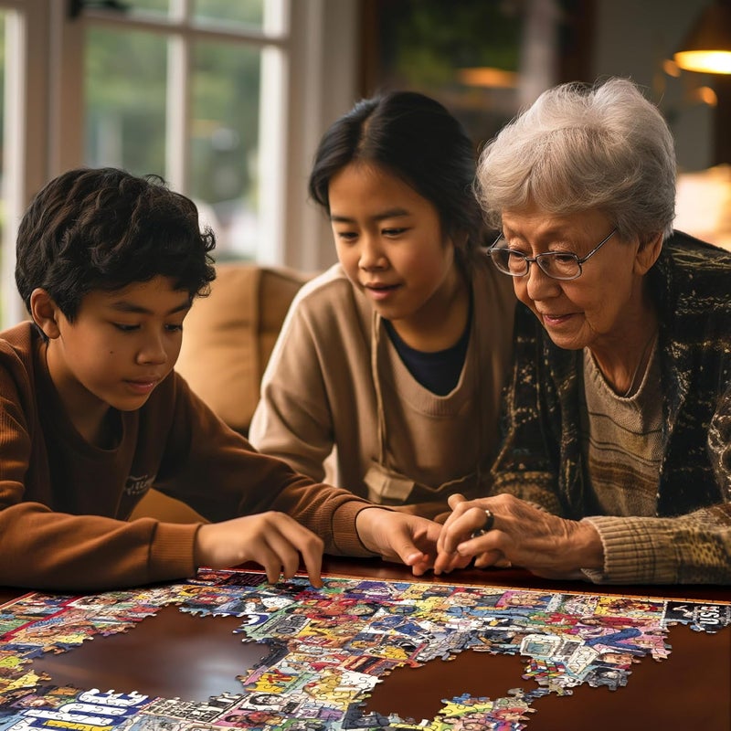 White Mountain Puzzles The Eighties - 1000 Piece Jigsaw Puzzle - Image 5