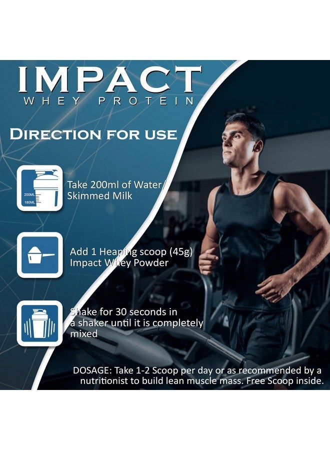 NAKPRO Impact Whey Protein 1kg |Isolate & Concentrate |24g Protein & 4.9g BCAA | With Digestive Enzymes for better Absorption |NABL Lab Tested 100% Authentic Supplement Powder - Peanut Butter Flavour - Image 3