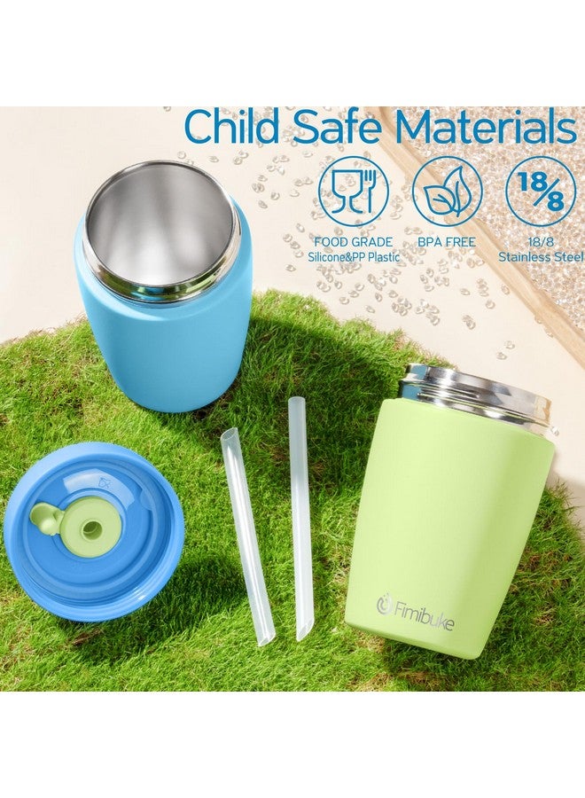 Fimibuke Kids & Toddler Cups Spill Proof, 12 OZ Insulated Sippy Cups for Toddlers Boys Girls, BPA-Free Toddler Straw Tumbler, Stainless Steel Kids Water Bottle with Twist Lids & Silicone Straw, 1 Pack - Image 5