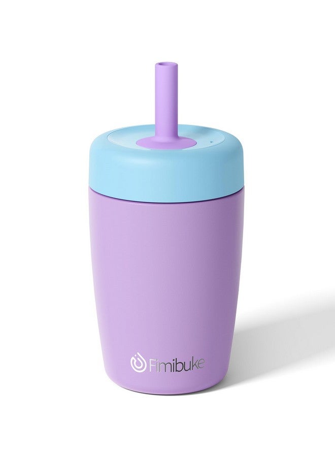 Fimibuke Kids & Toddler Cups Spill Proof, 12 OZ Insulated Sippy Cups for Toddlers Boys Girls, BPA-Free Toddler Straw Tumbler, Stainless Steel Kids Water Bottle with Twist Lids & Silicone Straw, 1 Pack - Image 1