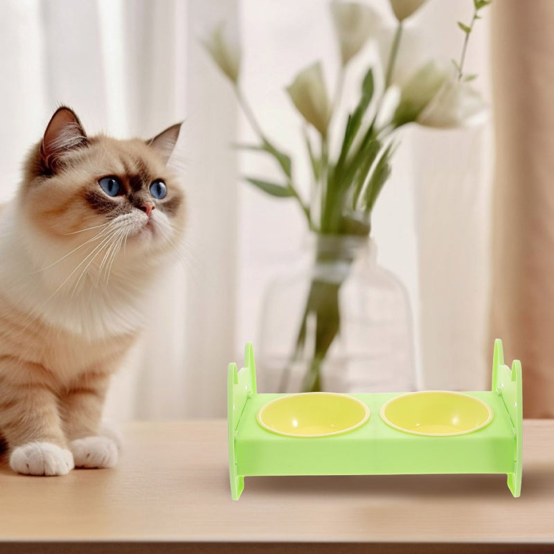 Stainless Steel Cat Bowl Pet Double Feeder Bowl For Cats And Dogs Anti- Outdoor Cats Pet Food And Water Bowl Multi-Purpose Pet Feeding Utensil - Image 4