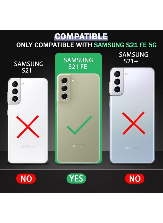 ذا جيفت كارت - جراب خلفي شفاف مقاوم للصدمات من TheGiftKart لهاتف Samsung Galaxy S21 FE 5G | حماية 360 درجة | جراب خلفي شفاف صلب لهاتف Samsung Galaxy S21 FE 5G (PC & TPU، ممتص صدمات شفاف) - Image 1