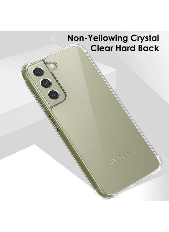 ذا جيفت كارت - جراب خلفي شفاف مقاوم للصدمات من TheGiftKart لهاتف Samsung Galaxy S21 FE 5G | حماية 360 درجة | جراب خلفي شفاف صلب لهاتف Samsung Galaxy S21 FE 5G (PC & TPU، ممتص صدمات شفاف) - Image 1