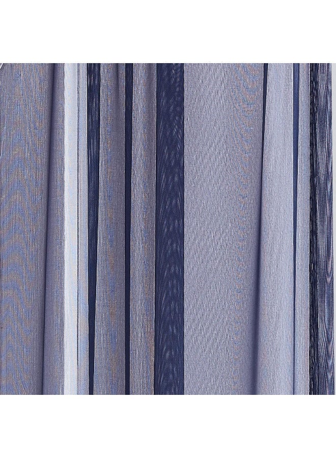 LinenZone Navy Window Scarf Valance in 216 Inch Size Use Window Scarves as Canopy Bed or Backdrop Curtains Curtain Scarf or Sheer Fabric for Draping Amazing 55 x 216 Navy - Image 2