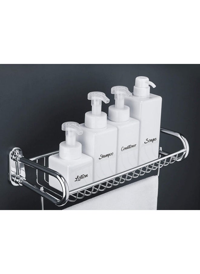 Premify Bathroom Labels, Bathroom Organizing Stickers – Bath, Beauty & Makeup Preprinted Sticker. Water Resistant Clear Vinyl Label (Set Of 32 – Black Script Bathroom Stickers) - Image 5