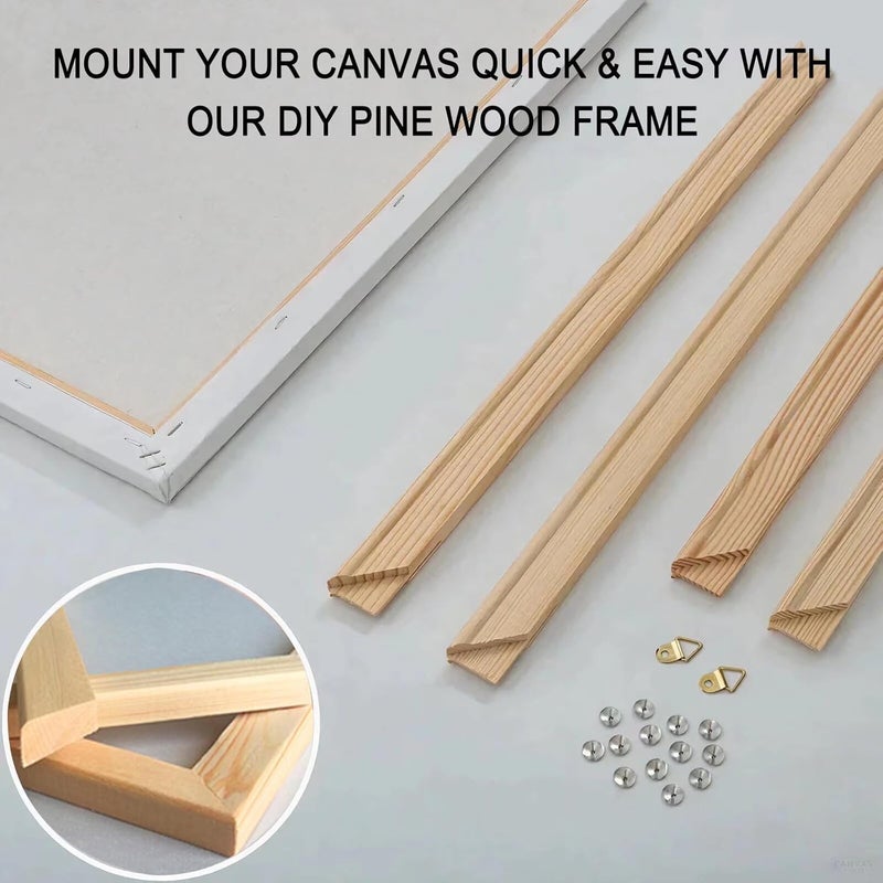 Tucocoo توكوكو فتاة مع زهور على الرأس رسم بالأرقام للبالغين شخصية أزياء سيدة رسم تجريدي زيت بالأرقام مجموعة رسم زيتية حديثة برأس سيدة مزهرة مع إطار 16W x 20H - Image 4