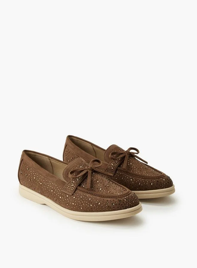 Renzo Ruganni Women Embellished Slip-On Loafers