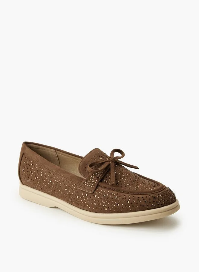 Renzo Ruganni Women Embellished Slip-On Loafers