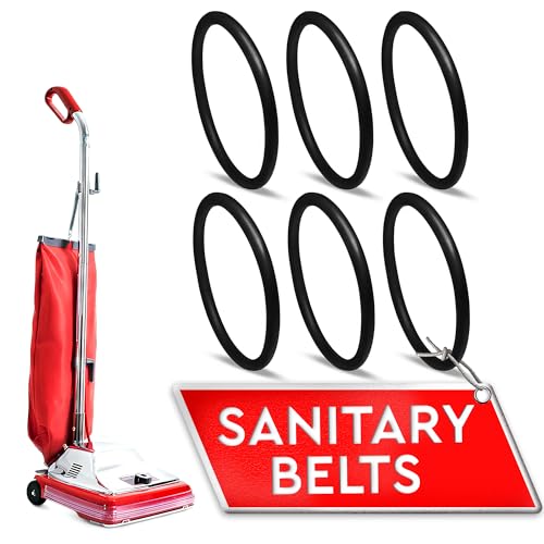ALPENKOK 6Pcs Sanitaire Vacuum Belts - Sanitaire Vacuum Parts - Durable, Flexible, Easy Installation, Long Service Life - Compatible with SC679K, SC684, SC688, SC689, SC886, SC887, SC888, SC9050D, 1934, 1950 - Image 1
