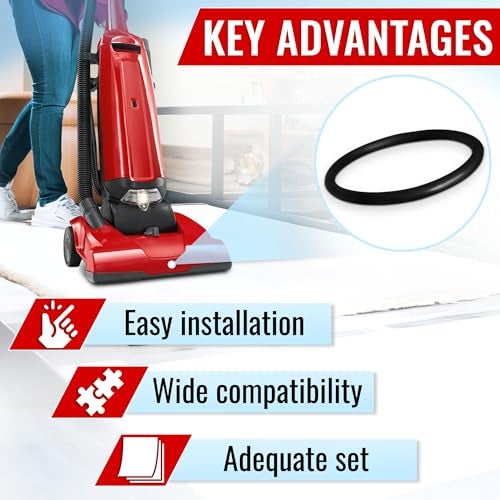 ALPENKOK 6Pcs Sanitaire Vacuum Belts - Sanitaire Vacuum Parts - Durable, Flexible, Easy Installation, Long Service Life - Compatible with SC679K, SC684, SC688, SC689, SC886, SC887, SC888, SC9050D, 1934, 1950 - Image 5