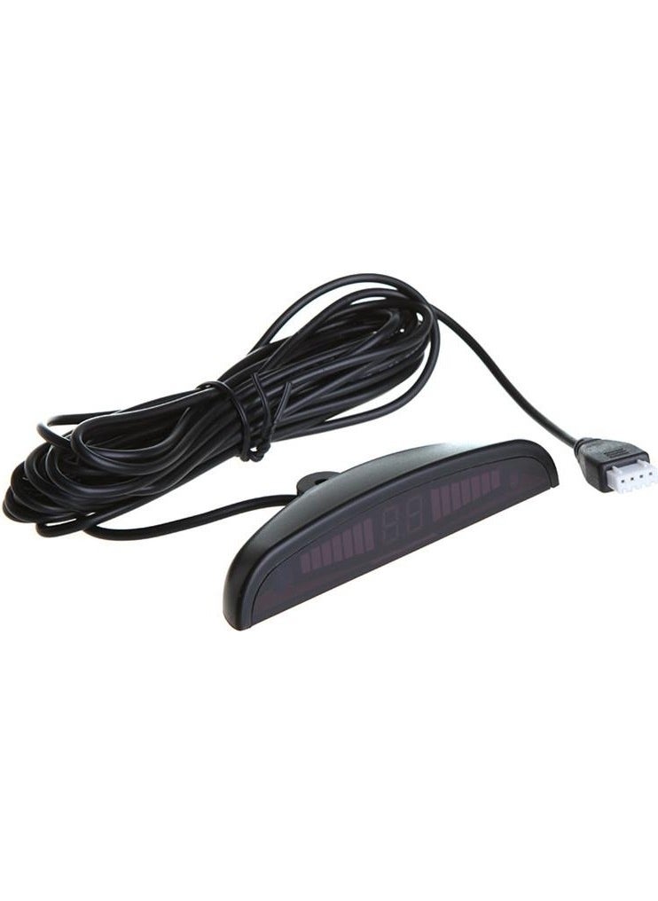 Techmaster Turkish Voice Alert Digital Display Vehicle Parking Sensor 4 Sensors Black  - Image 1