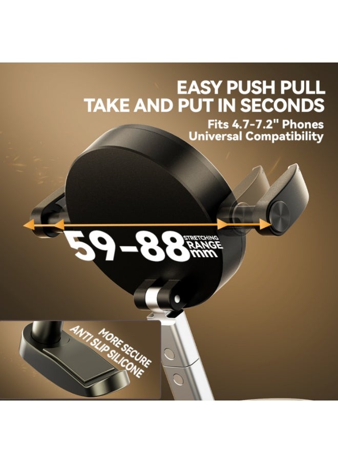 Faylor Vacuum Magnetic Car Phone Holder & Car Mount - 360° Rotating Foldable Suction Cup with Strong Magnet for Dashboard/Windscreen, iPhone 16/15/14, Samsung S25/24/23 - Black  - Image 5