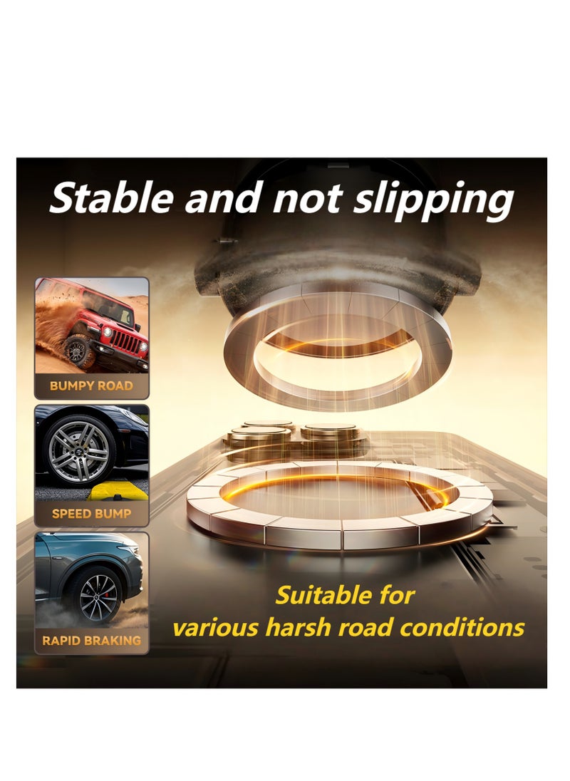 Faylor Vacuum Magnetic Car Phone Holder & Car Mount - 360° Rotating Foldable Suction Cup with Strong Magnet for Dashboard/Windscreen, iPhone 16/15/14, Samsung S25/24/23 - Black  - Image 4