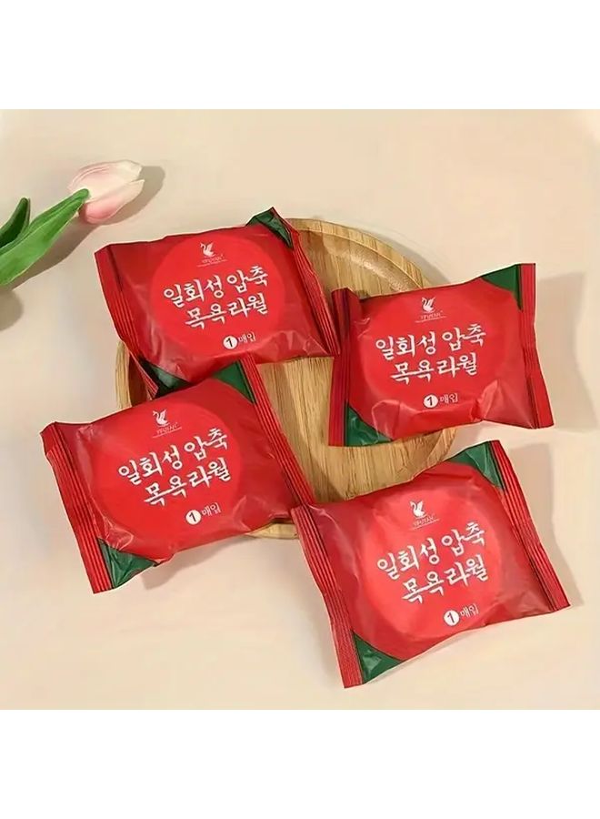 5pcs Compressed Disposable Towels Thick Large Individually Wrapped Unisex Fragrance Free Phthalate Free Travel Hotel Use Compact Travel Essentials - Image 3