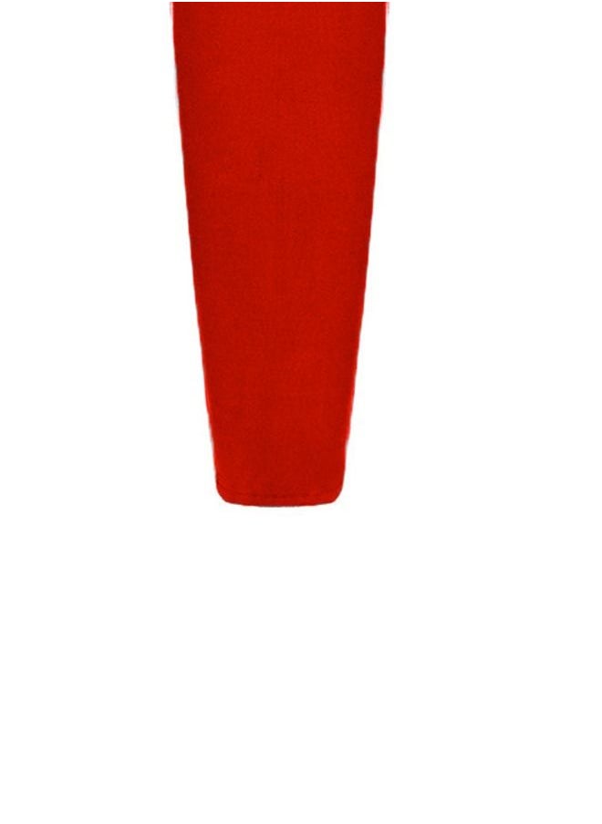 Loquat - High Waist Solid Color Skirt Red - Image 1