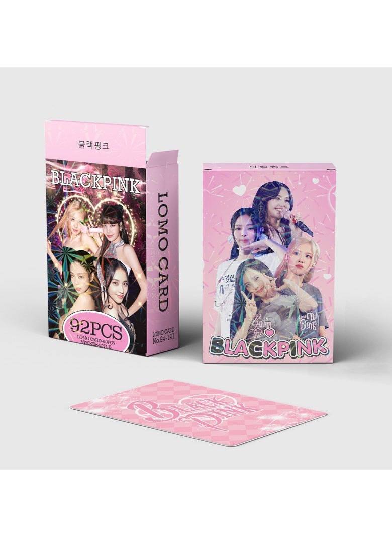 EHOME 92Pcs Blackpink Lomo Card And Sticker  - Image 3