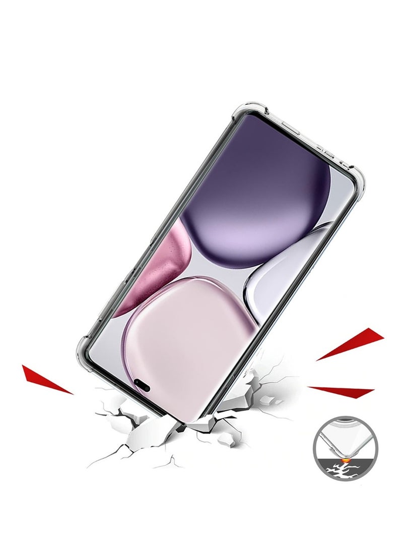 Techie غطاء حماية زوايا TPU لهاتف Honor X9c / X60 Pro 5G مع حماية عدسة الكاميرا وغطاء خلفي شفاف - Image 5