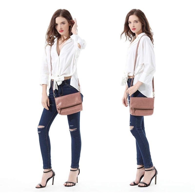Gladdon Small Crossbody bags for Women Cross body Purse Shoulder Bag Light Brown - Image 2