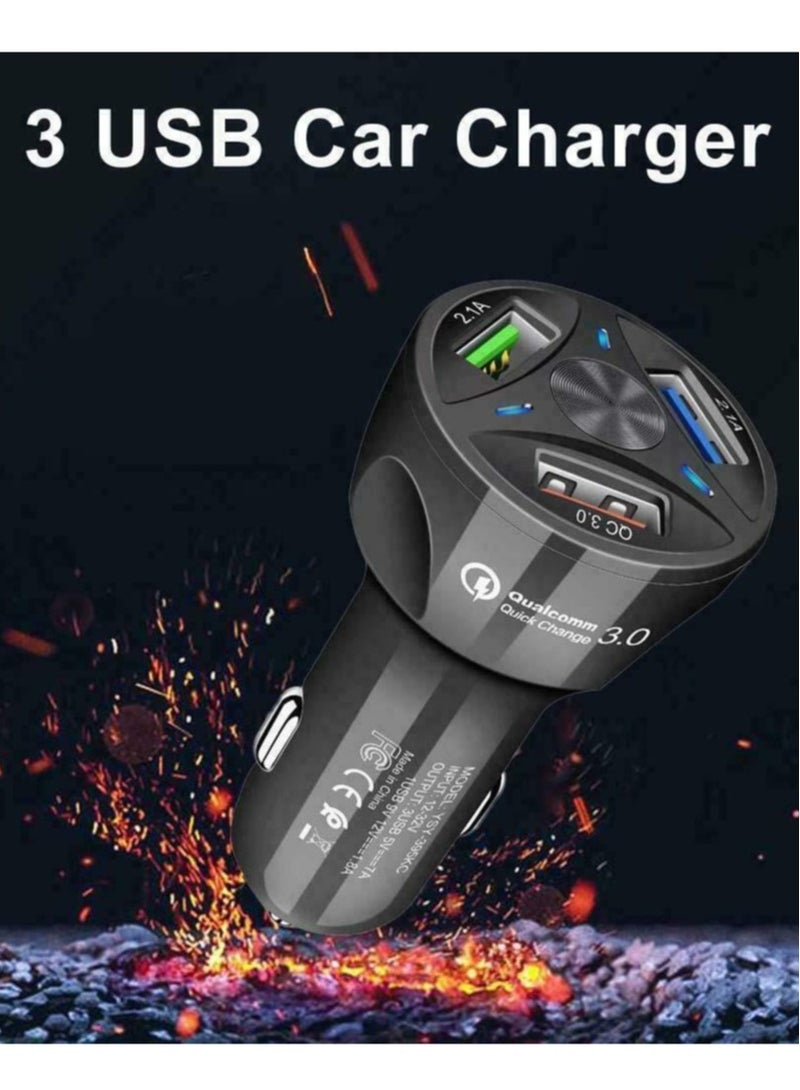 ELTRAZONE 4 Port Car Charger USB Adapter, MoreChioce 12-24V Car Charger Adapter Universal USB Car Charger Compatible with Mobile Phones Tablets Other USB Accessories, Black - Image 5