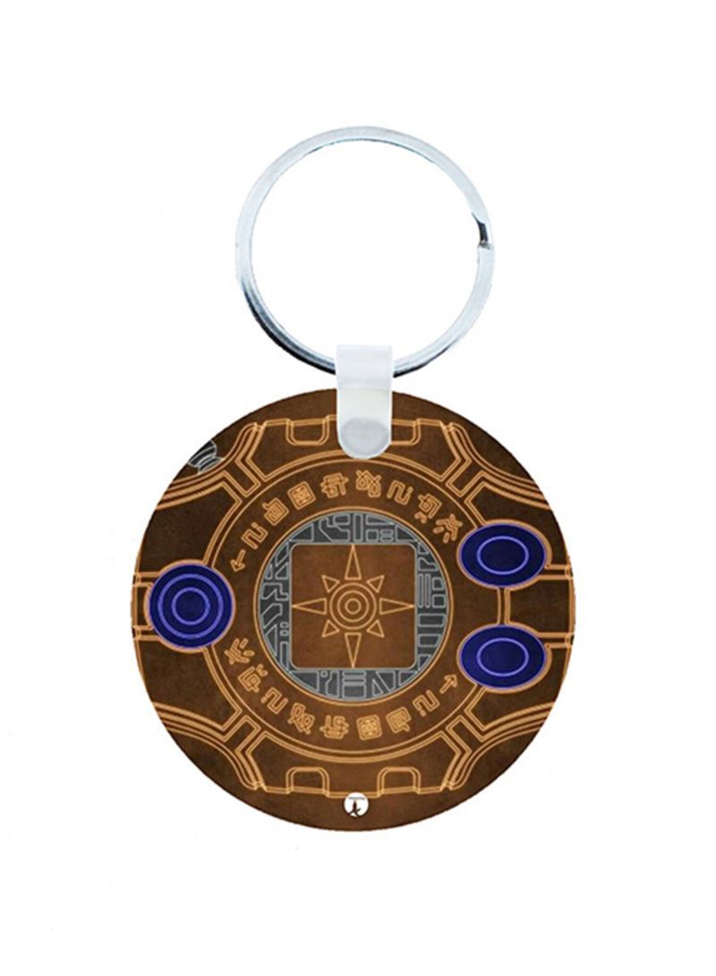 Digimon Anime Wooden Keychain