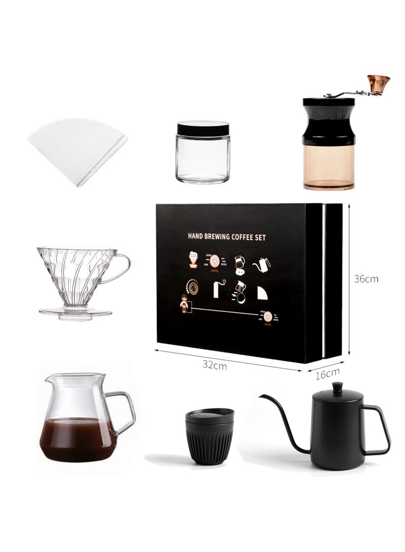 Old_Feller V60 7-Piece Drip Coffee Maker Set With Gift Box - Image 4