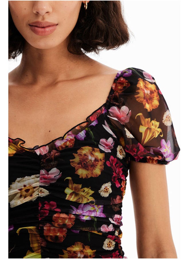 DESIGUAL - M. Christian Lacroix short ruched dress - Image 1
