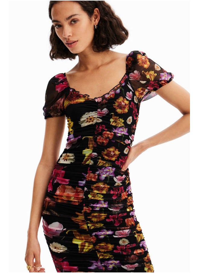 DESIGUAL - M. Christian Lacroix short ruched dress - Image 1